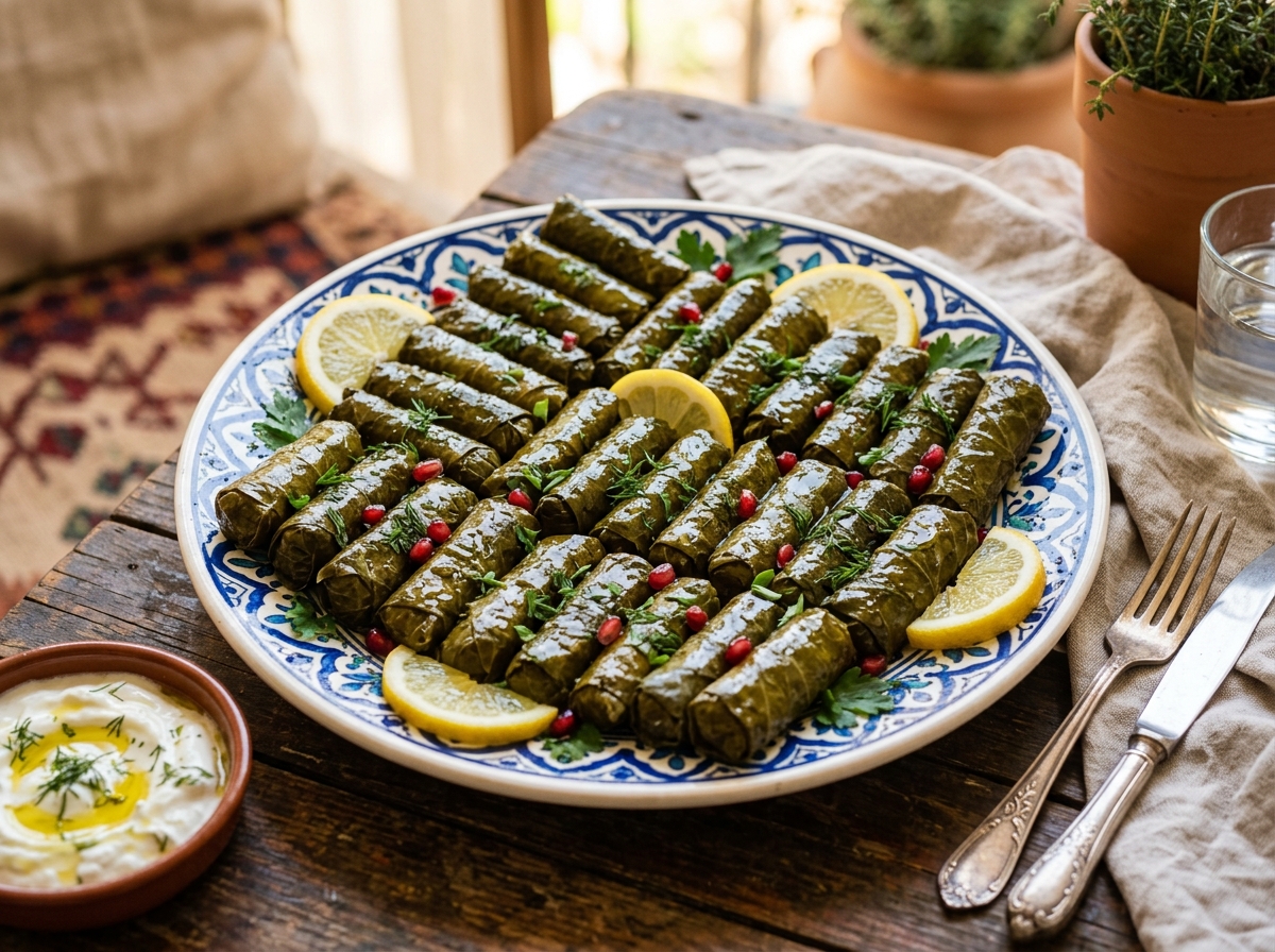 Zeytinyağlı Yaprak Sarma - Gülümser Mantı Evi Malatya